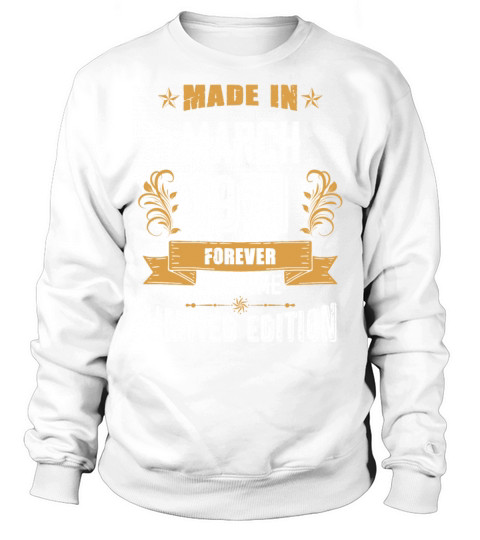 March 1971 Vintage Birthday Present Sweatshirt Unisex