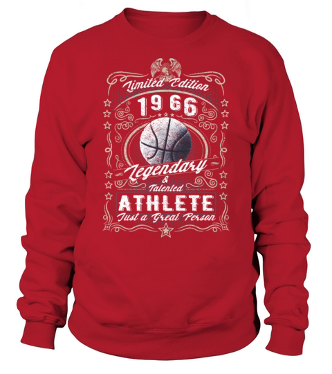 Vintage 1966 Basketball Birthday Gift Sport Hobby Sweatshirt Unisex