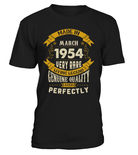 March 1954 Vintage Birthday Present T-Shirt Unisex