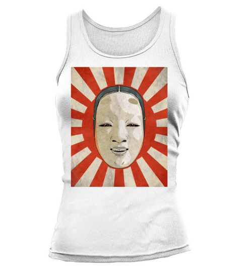 Angura Kei Dark Japanese Aesthetic Noh Mask Tank top Woman