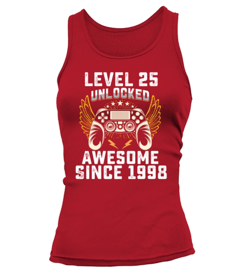 Gaming Level 25 Unlocked Awesome Since 1998 Tank top Woman