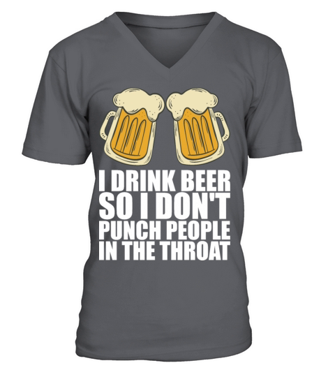 Man cave Beer drinking V-Neck T-shirt