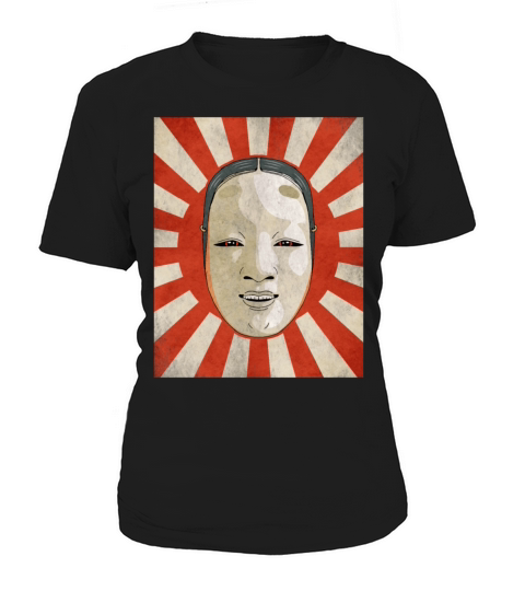 Angura Kei Dark Japanese Aesthetic Noh Mask Women's T-Shirt
