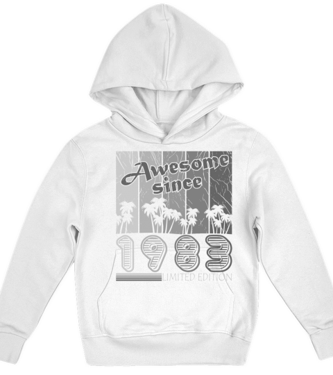 Vintage 1983 born birthday gift Kids Hoodie