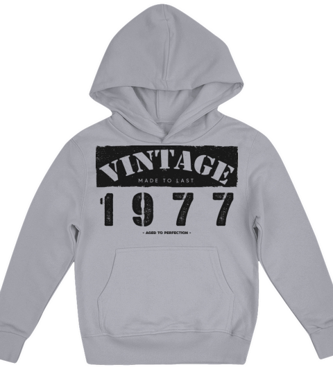 Vintage Classic 1977 46th Birthday - 46 Years Old Kids Hoodie