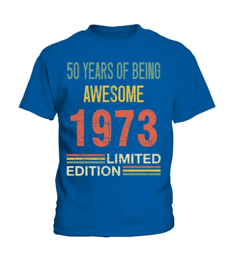 50 Year Old Gifts Vintage 1972 Limited Edition Kids T-Shirt