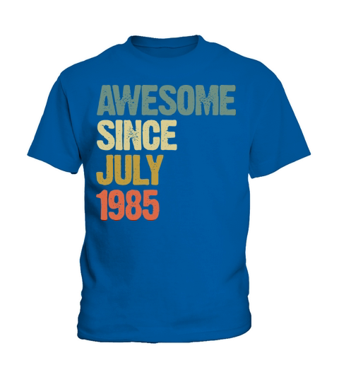 Distressed Vintage Awesome Since July 1985 Kids T-Shirt