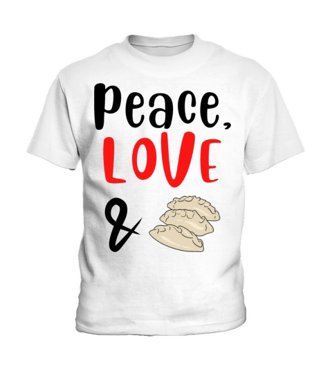 Peace Love and Dumplings Kids T-Shirt