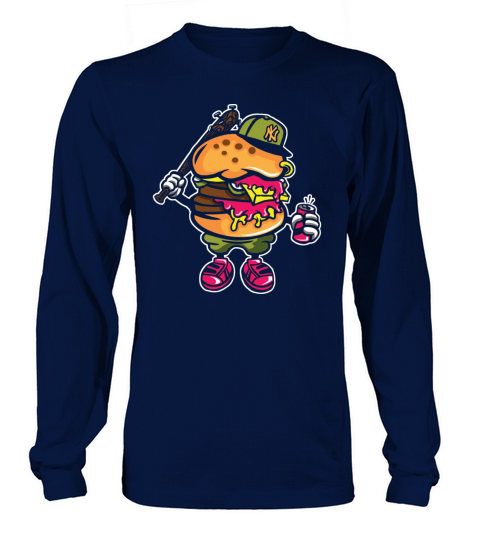 Burger Bastard Vintage Long sleeved Unisex