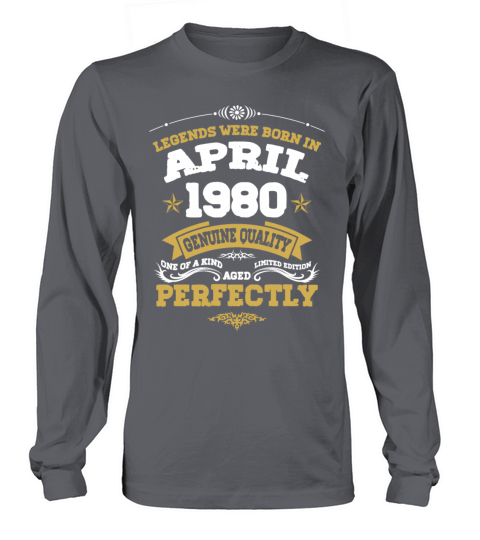 Vintage Aged To Perfection April 1980 Long sleeved Unisex