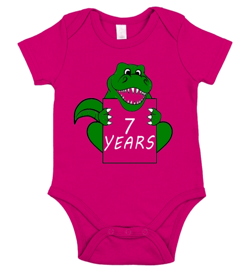 7 years retro 7 vintage Short Sleeve Baby One-Piece