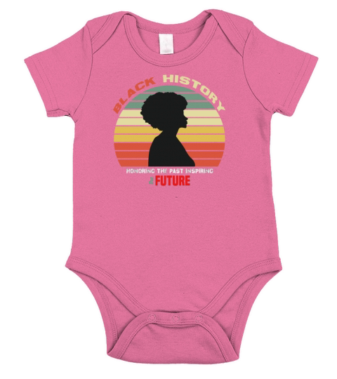 Black History Month Honoring Past Inspiring Future Short Sleeve Baby One-Piece
