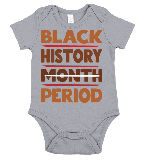 Black History Month Period Melanin Short Sleeve Baby One-Piece