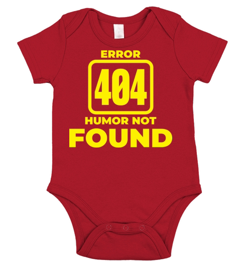 Error 404 Humor not found Short Sleeve Baby One-Piece