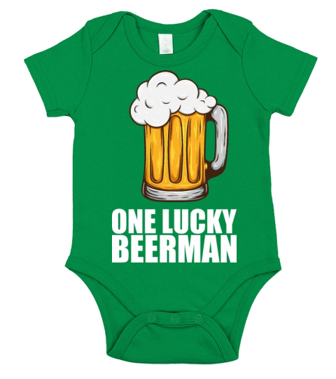 Man cave Beer drinking Short Sleeve Baby One-Piece