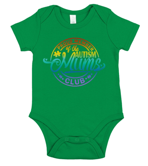 Proud Member Of Austism Awareness Short Sleeve Baby One-Piece