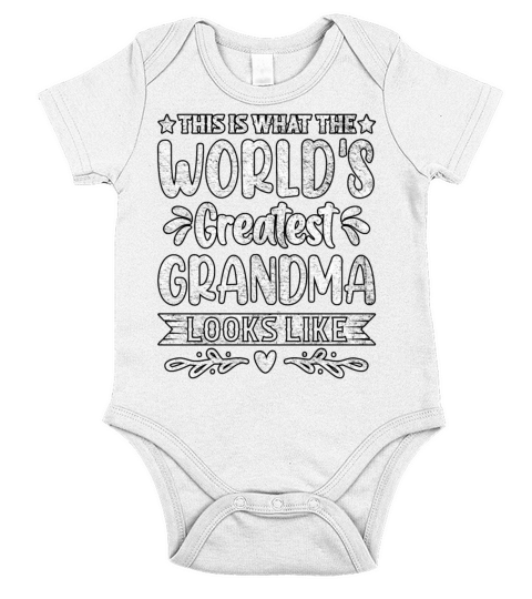 This Is What The Worlds Greatest Grandma Looks Short Sleeve Baby One-Piece