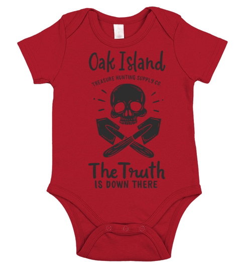 Treasure Hunter Adventure Oak Island Mystery Short Sleeve Baby One-Piece