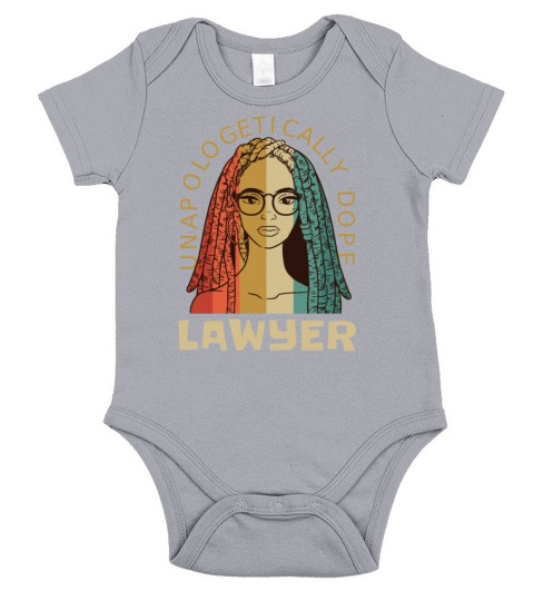 Unapologetically Dope Lawyer Short Sleeve Baby One-Piece