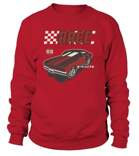 Retro Muscle Car Vintage Racing Car Lover Sweatshirt Unisex