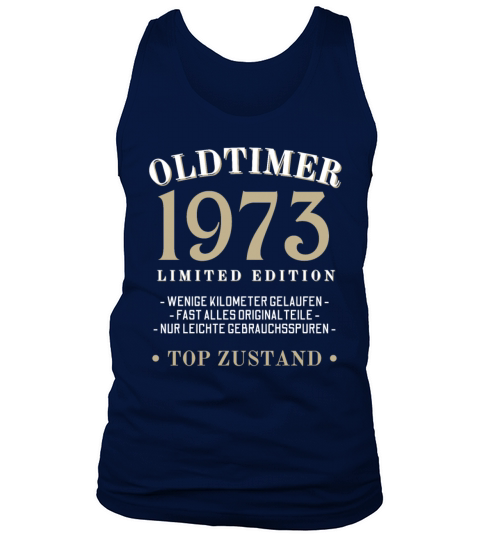 50th Birthday Vintage 1973 Tank Top Unisex