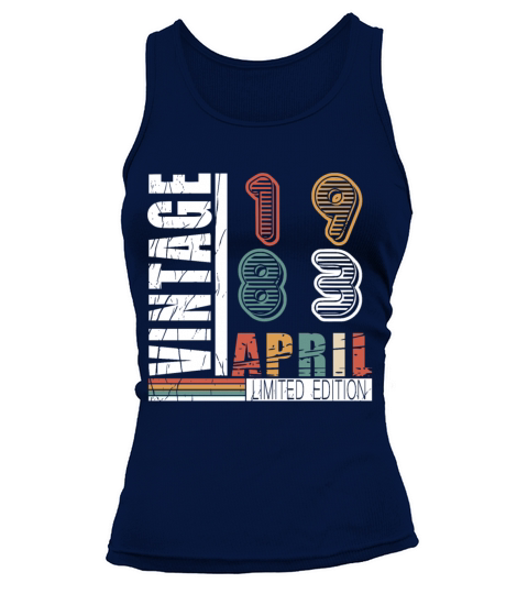 Limited Edition 40th Birthday 1983 April born Tank top Woman
