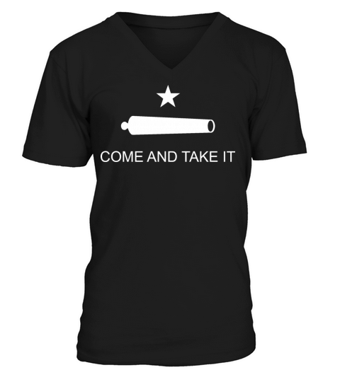 Texas Flag Come and Take It V-Neck T-shirt