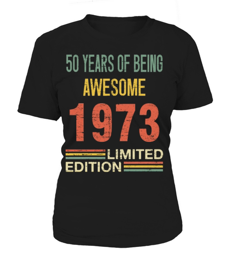 50 Year Old Gifts Vintage 1972 Limited Edition Women's T-Shirt