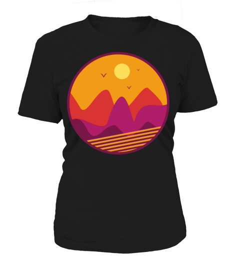 Retro abstract sunset vintage Women's T-Shirt