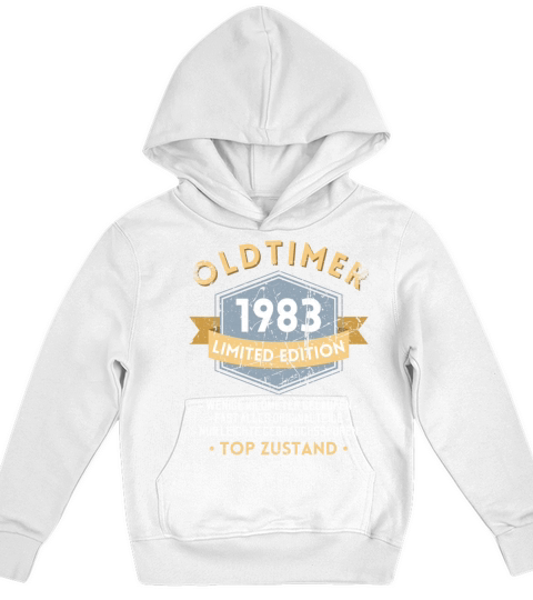 40th Birthday Vintage 1983 Kids Hoodie
