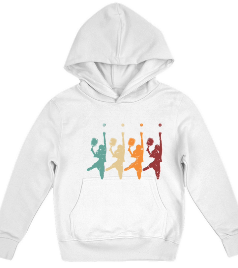 Pickleball Woman Vintage Kids Hoodie