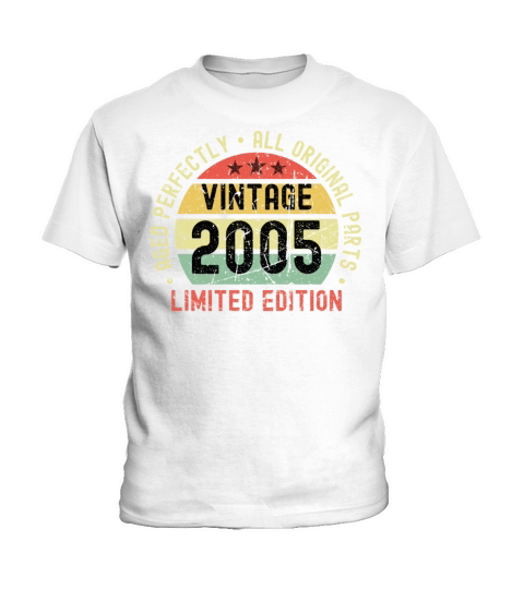 18th Birthday Vintage 2005 Kids T-Shirt