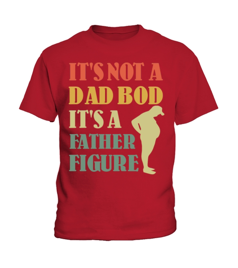 Dad Father Body Figure Retro Vintage Fathers Day Kids T-Shirt