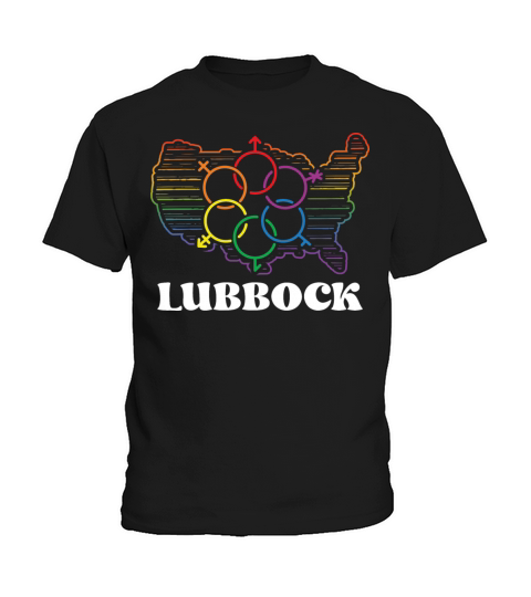 Lubbock Pride Month Pride Flag LGBT Community LGBT Kids T-Shirt