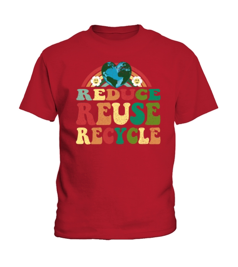 Reduce Reuse Recycle - Earth Day Vintage Kids T-Shirt