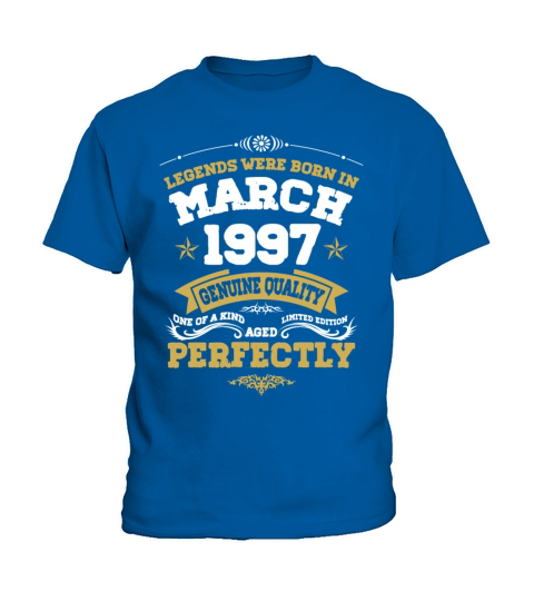 Vintage Aged To Perfection March 1997 Kids T-Shirt