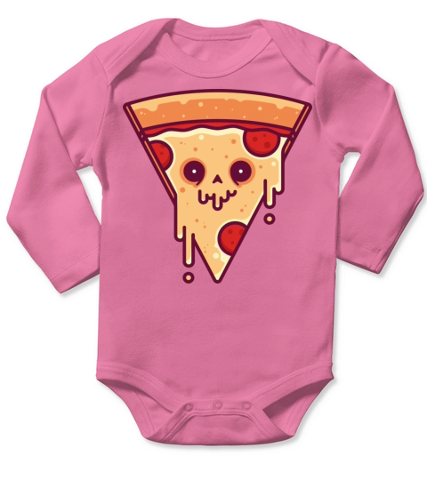 Zombie Pizza Long Sleeve Baby One-Piece