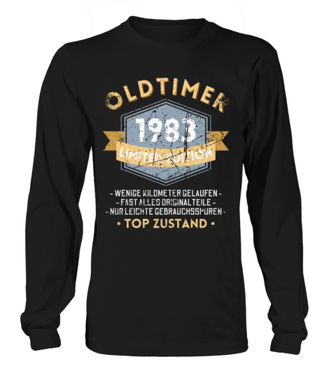 40th Birthday Vintage 1983 Long sleeved Unisex