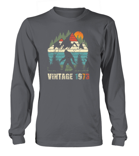 vintage 1973 yeti funny 50th birthday shirt Long sleeved Unisex