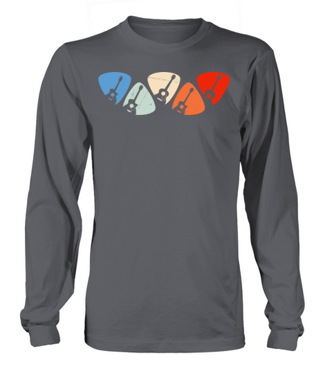 Vintage Guitar Plectrum Guitarist Long sleeved Unisex