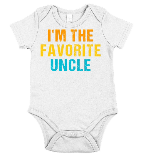 im the favorite uncle Short Sleeve Baby One-Piece