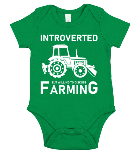 Introverted But Willing To Discuss Farming - Farm Short Sleeve Baby One-Piece