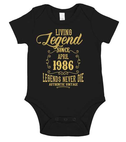 Living Legend since April 1986 Short Sleeve Baby One-Piece