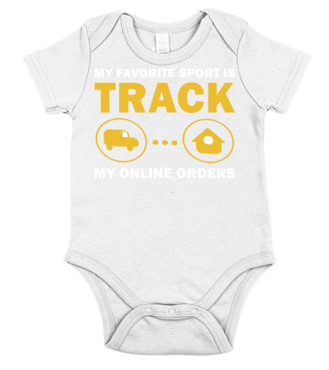 My favorite Sport Is Track My Online Orders Short Sleeve Baby One-Piece