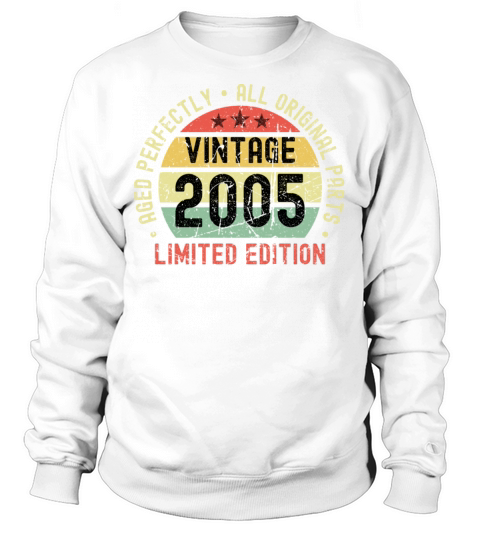 18th Birthday Vintage 2005 Sweatshirt Unisex