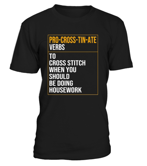 Procrosstinate Procrastinate Cross Stitch T-Shirt Unisex