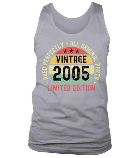 18th Birthday Vintage 2005 Tank Top Unisex