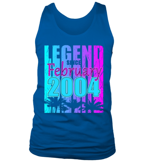 2004 born Legend February Vintage Tank Top Unisex