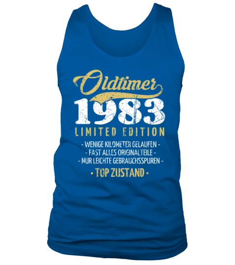 40th Birthday Vintage 1983 Tank Top Unisex