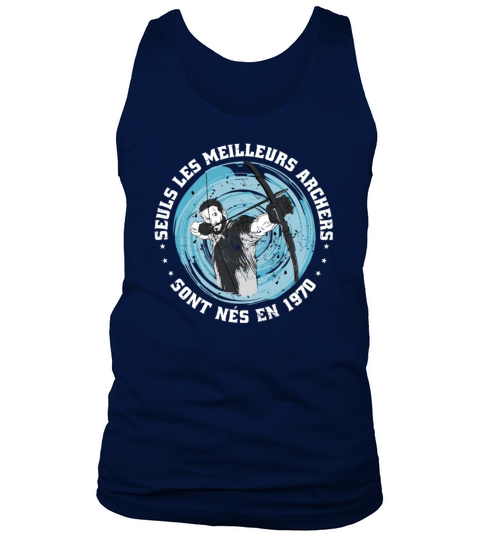 French Archer born 1970 Vintage Birthday Tank Top Unisex